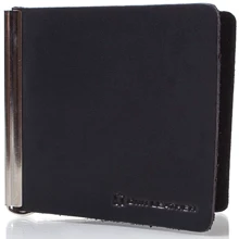 Мужской зажим для денег DNK Leather черный (DNK-Spring-clamp-Hcol-J): Пол Мужской