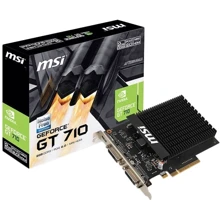 Видеокарта MSI GeForce GT 710 H2D 2GB: Объем памяти, Гб 2
