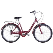 Велосипед Dorozhnik RUBY AM планет. с багажником зад St, с крылом St 2022 SHIMANO NEXUS AL 26" красный (OPS-D-26-197): Материал рамы Алюминий