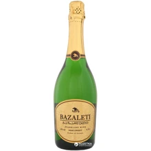Вино игристое Bazaleti белое полусладкое 12% 0.75 л (4860001689903): Объем, л 0.75