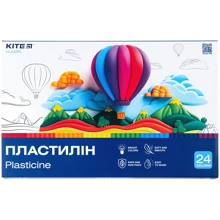 Пластилин восковой Kite Classic 24 цвета 480 г (K-089): Производитель KITE
