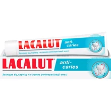 Lacalut Anti-caries Зубная паста 75 ml: Назначение Укрепление десен, Антибактериальное, Свежесть дыхания, Очищение
