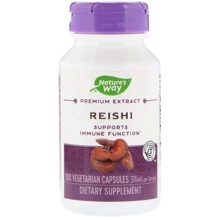 Nature's Way Reishi Standardized 100 Caps Гриб рейши лечебный: Форма выпуска Капсулы