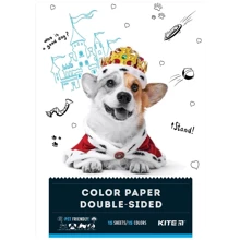 Бумага Kite Dogs цветная двусторонняя А4 15 листов (K22-250-1): undefined undefined