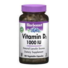 Bluebonnet Nutrition Vitamin D3 1000IU 180 caps: Тип Витамин D