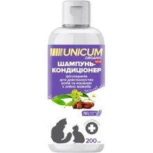 Шампунь-кондиционер Unicum Organic для длинношерстных котов с маслом жожоба 200 мл (UN-078): undefined undefined