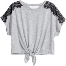 Футболка H & M 5184656 158-164 см сіра: Тип футболки