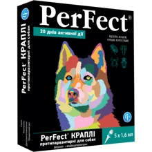 Капли противопаразитарные PerFect для собак средних и крупных пород 5х1.6 мл: Тип Капли