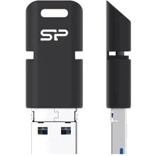 USB-флешка Silicon Power 128GB Mobile C50 Black (SP128GBUC3C50V1K): Стандарт USB USB Type-C / USB 3.1 / Micro USB
