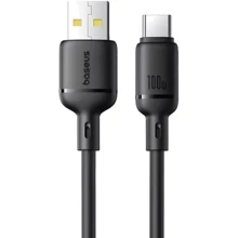Кабель Baseus USB Cable to USB-C Silky Series 100W 1m Black (P10377703113-00): Тип USB Cable - USB-C