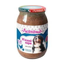 Влажный корм Леопольд для собак с мясом птицы и яблоками 6х850 г (4820185492225-6): Тип Влажный корм