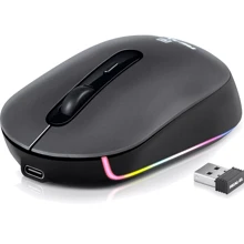 Мышь REAL-EL RM-470W Black (EL123200049): Интерфейс подключения Bluetooth, Wireless