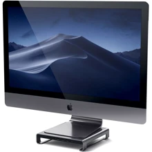 Адаптер Satechi Monitor Stand HUB USB-C to USB-C+3xUSB+micro SD+SD+Mini-jack 3.5 Space Grey (ST-AMSHM) for Apple iMac: Колір сірий