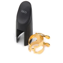 RICO HAS1G H-Ligature & Cap - Alto Sax Gold Plated: Производитель RICO
