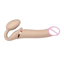 Безремневой страпон с вибрацией Strap-On-Me Vibrating Flesh L: Для кого Для пары