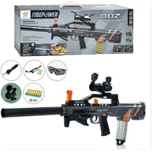 Автомат Lehui Toys акум., м'які кулі-присоски 30 шт., приціл, USB, окуляри, світло (M637): Виробник Lehui Toys