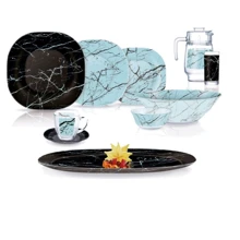 Столовый сервиз Luminarс Carine Portoro Turquoise 46 пр. (Q4442): Количество персон 6