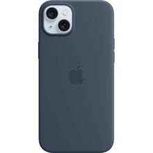 Чехол для iPhone Apple iPhone 15 Plus Silicone Case with MagSafe - Storm Blue (MXQT3ZM/A): Цвет синий