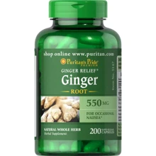 Puritan's Pride Ginger Root 550 mg Корень имбиря 200 капсул: Форма выпуска Капсулы