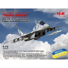Модель ICM "Мисливець за РЛС", МіГ-29 "9-13" український винищувач з ракетами HARM (ICM72143): Виробник ICM