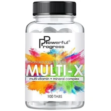 Powerful Progress MULTI-X Витаминно-минеральный комплекс 100 таблеток: Тип Мультиминералы