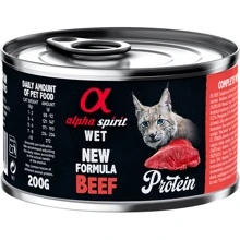 Влажный корм Alpha Spirit для котов Beef с говядиной 200 г (as311261): Тип Влажный корм