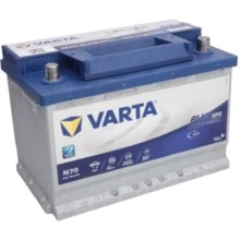 Автомобільний акумулятор EFB Varta 6СТ-70 АзЕ Blue Dynamic EFB N70 (570500076): Ємність, Ач 70