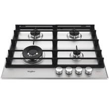 Варильна поверхня газова Whirlpool AKW 6422/IXL: Розташування панелі спереду