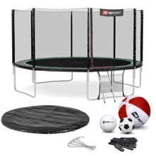 Батут Hop-Sport 14ft black/green черно-зеленый с внешней сеткой 427 см: Производитель Hop-Sport