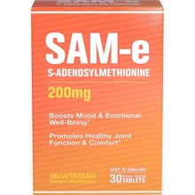 Puritan's Pride SAM-e 200 mg 30 tabs S-Аденозилметионин: Тип L Метионин