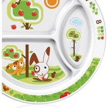 Nuby Тарелочка с нескользящим дном Монстрики 18m+: undefined undefined