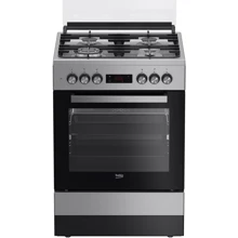 Плита комбинированная Beko FSMT61337DXDT: Тип варочной поверхности газовая