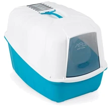 Туалет для котів із фільтром MPS Komoda Blue 54x39x40 см блакитний (S 07080103): Вид Закрытый
