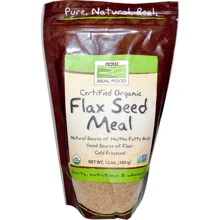 NOW Foods Flax Seed Meal Real Food organic 340 g (Льняна харчування): Форма випуску порошок