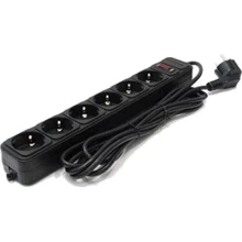 Сетевой фильтр Gembird Power Cube SPG6-B-15 Black: Количество розеток, шт 6