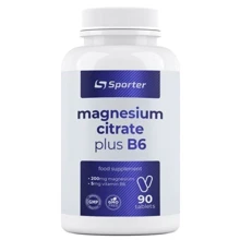 Sporter Magnesium + B6, Магній + B6 90 пігулок: Тип Магний + B6