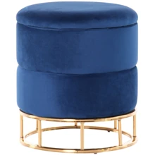 Пуф AMF Gabriel Blue / Golden Chrom (547487): Виробник AMF