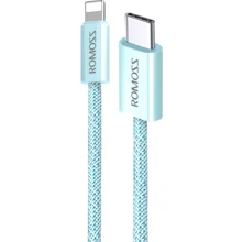 Кабель Romoss Cable USB-C to Lightning CB1734 9V 3A 1m Blue (CB1734-631-714H): Тип USB-C - Lightning