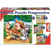 Пазл EDUCA "Домашні тварини" 6-9-12-16 елементів (EDU-14867): Виробник Educa