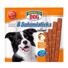 Палочки жевательные для собак Perfecto 8er Salami Sticks - Geflügel салями птица 8х80 г: Производитель Perfecto Dog