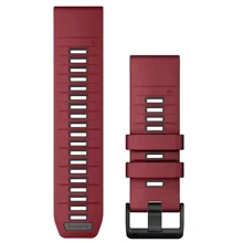 Ремінець Garmin QuickFit 26mm Watch Bands Marsala/Graphite Silicone (010-13393-06): Колір бордовый