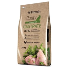 Комплексный корм для взрослых кошек Fitmin cat Purity Castrate с лишним весом, кастрированных или стерилизованных (Куриная грудка) 10 кг (ф3082): Тип Сухой корм