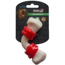 Іграшка AnimAll GrizZzly 9932 зігнута кісточка 12.5х6.1х3.7 см PS9018 червоно-біла (149164): Виробник AnimAll