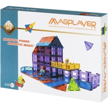 Конструктор Magplayer Магнітні плитки 112 деталей (MPL-112): Кількість деталей, шт. 112
