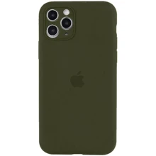 Чехол для iPhone Mobile Case Silicone Case Full Camera Protective Green/Dark Olive for iPhone 14 Pro: Цвет зеленый