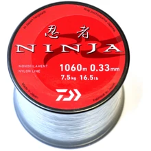Волосінь Daiwa Ninja X Line Blue 0.33mm 7.5kg 1060m (12990-033): Тип Волосінь