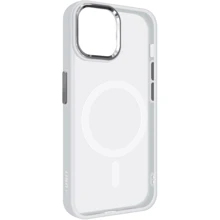 Чехол для iPhone ArmorStandart Unit MagSafe Case Matte Clear Silver for iPhone 13 (ARM70445): Цвет серебристый