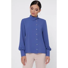 Блуза FashionUp BZ-1784A 44 синяя с длинным рукавом: Сезон Демисезон