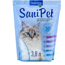 Наполнитель силикагелевый Природа Sani Pet 3.8л (4823082402663): Вид Силикагелевый