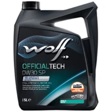 Моторное масло WOLF OFFICIALTECH 0W30 SP 5Lx4: Тип Синтетическое